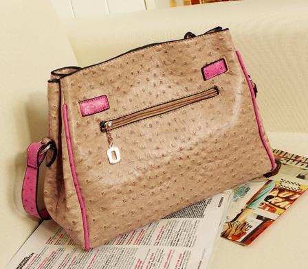 LOCK N KEY STYLE PU LEATHER SHOULDER BAG